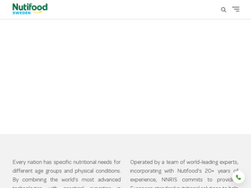 'nutifoodsweden.com' screenshot