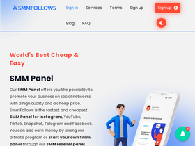 'smmfollows.com' screenshot