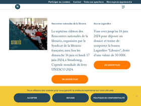 'lecoledelalibrairie.fr' screenshot