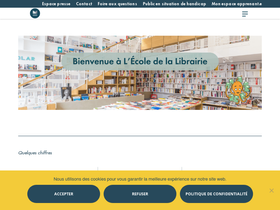 'lecoledelalibrairie.fr' screenshot
