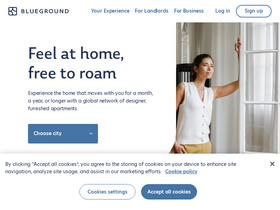 'theblueground.com' screenshot
