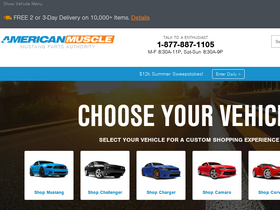 'americanmuscle.com' screenshot