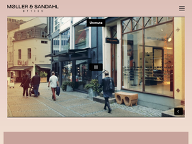 Møller & Sandahl Optics homepage screenshot
