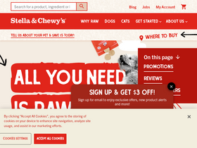 'stellaandchewys.com' screenshot