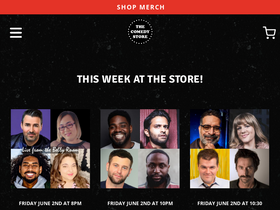 'thecomedystore.com' screenshot