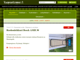 'kuopionkirppari.fi' screenshot