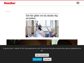 'klassiker.nu' screenshot