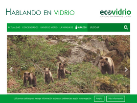 'hablandoenvidrio.com' screenshot