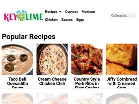 'keytomylime.com' screenshot