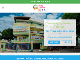 'mamnonhoami.edu.vn' screenshot