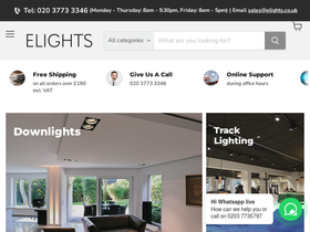 Elights homepage screenshot