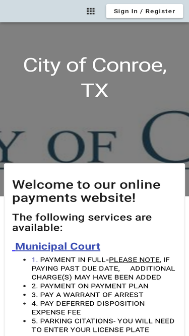 conroetx.municipalonlinepayments.com Traffic Analytics, Ranking ...