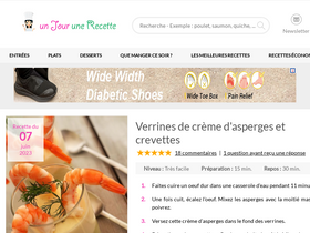 'unjourunerecette.fr' screenshot