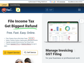 'eztax.in' screenshot