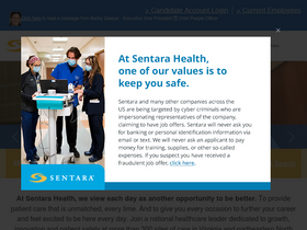 'sentaracareers.com' screenshot