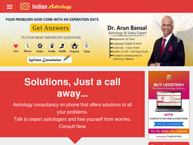 'indianastrology.com' screenshot