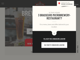 'les3brasseurs.ca' screenshot