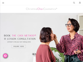 christinachoicosmetics.com homepage screenshot