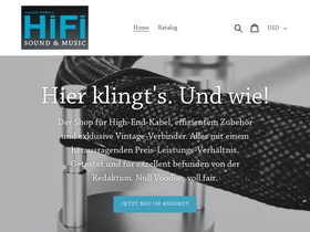 hifimusik-shop.de homepage screenshot