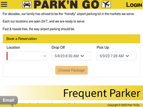 'bookparkngo.com' screenshot