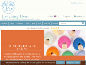 'laughinghens.com' screenshot