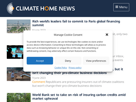 'climatechangenews.com' screenshot