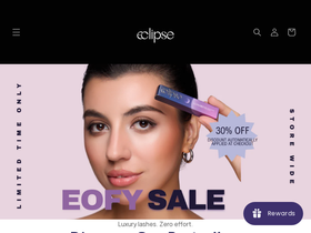 eclipselashes.com.au homepage screenshot