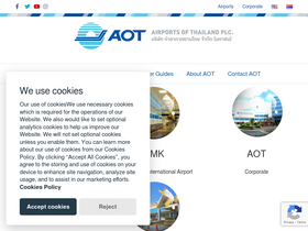 'corporate.airportthai.co.th' screenshot