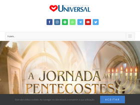 'igrejauniversal.pt' screenshot
