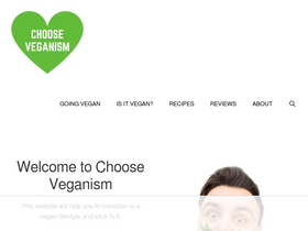 'chooseveganism.org' screenshot