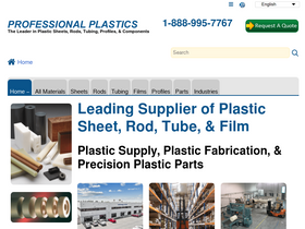 'professionalplastics.com' screenshot