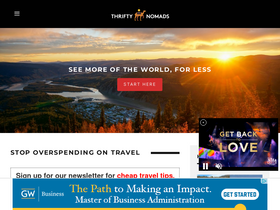 'thriftynomads.com' screenshot