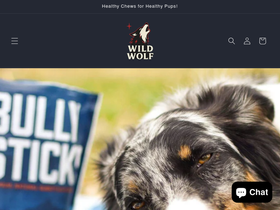 wildwolfbullysticks.com homepage screenshot