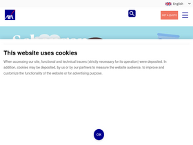 'axa-schengen.com' screenshot