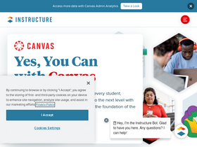 'padistancelearning.instructure.com' screenshot