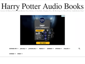 'harrypotterbooksaudio.com' screenshot