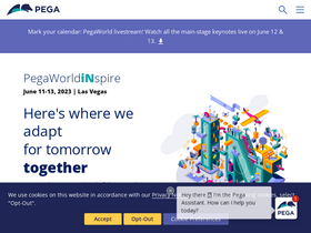 'pega.com' screenshot