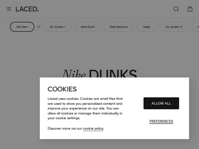 'laced.co.uk' screenshot