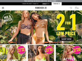 'forever21.ca' screenshot