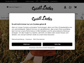'gusti-leder.de' screenshot