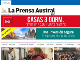 'laprensaaustral.cl' screenshot