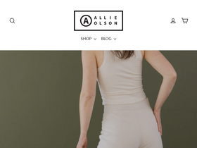 allieolson.com homepage screenshot