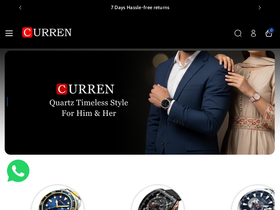 Curren Watches website screenshot