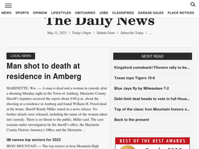 'ironmountaindailynews.com' screenshot