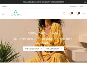 'velvety.com.au' screenshot