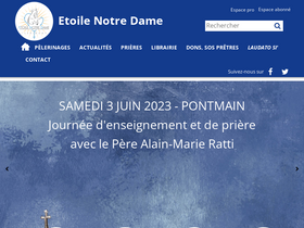 'etoilenotredame.org' screenshot