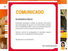 'touring.pe' screenshot