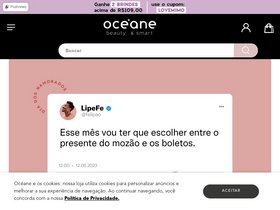 'oceane.com.br' screenshot