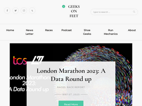 'geeksonfeet.com' screenshot