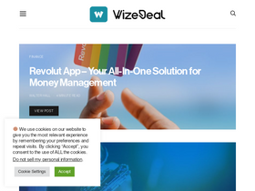 'wizedeal.com' screenshot